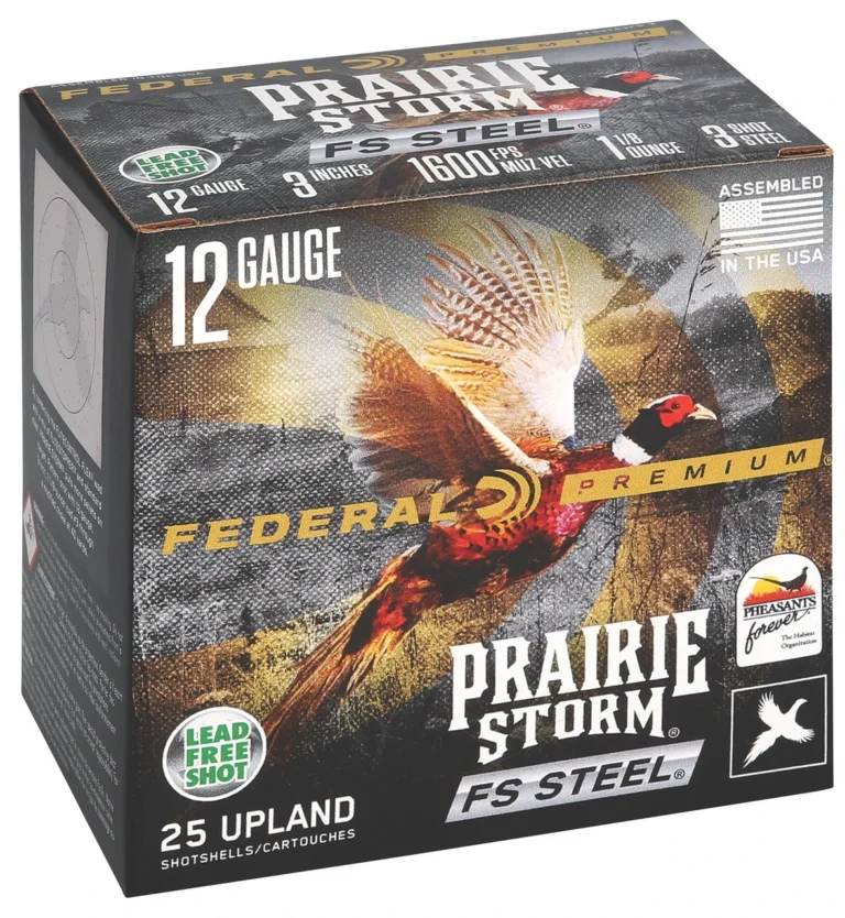 Federal Premium Prairie Storm FS Steel, No. 3 shot, 3-inch, 1 1/8 oz
